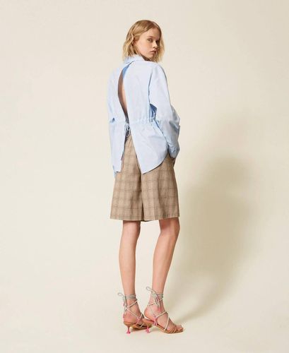 MYFO check shorts with embroidery