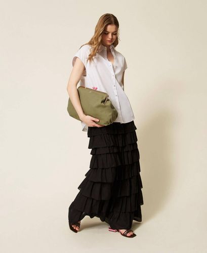 Long MYFO muslin skirt with flounces