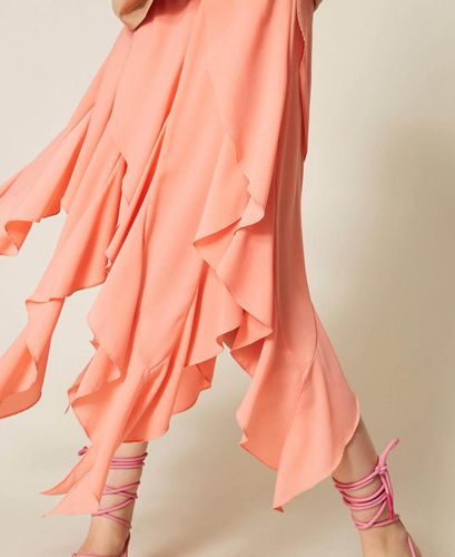 MYFO crêpe de Chine long skirt