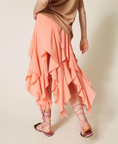 MYFO crêpe de Chine long skirt