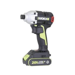 מברגת אימפקט 20V WORX כולל מטען ו-2 סוללות