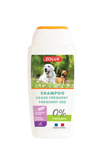 זולוקס שמפו לניקוי יסודי של הפרווה 250מ”ל  DOG FREQUENT USE SHAMPOO