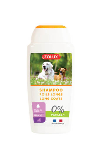 זולוקס שמפו לכלבים בעלי פרווה ארוכה 250מ”ל DOG LONG HAIR SHAMPOO 
