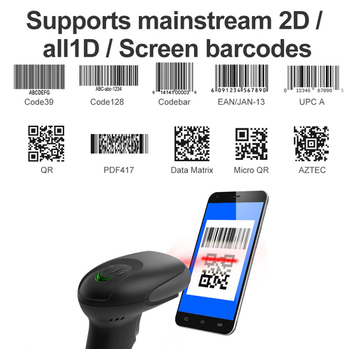 קורא ברקודים חוטי GTcodestar X-760E 2D Wired Handhold Barcode Scanner