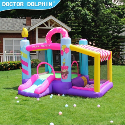 מתקן קפיצה מתנפח עם מגלשה יום הולדת Doctor Dolphin דגם 72002