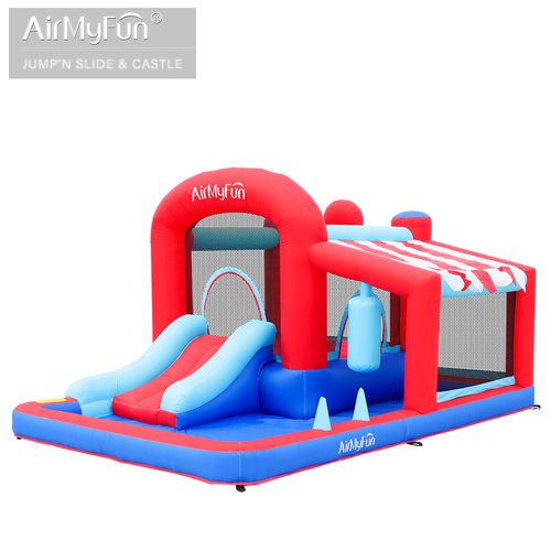 מתקן קפיצה מתנפח עם מגלשה קרקס Doctor Dolphin דגם A82019