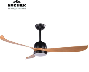 מאוורר תקרה אטלנטה CCT 56" Atlanta עץ שחור - ייעודי לפרגולה/מרפסת - איכותי - NORTHER ( עד 1 יחידה במשלוח בודד)