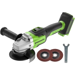 משחזת זווית נטענת "5 24V (גוף בלבד) - Greenworks GD24AG 24V Brushless