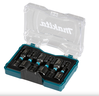 סט בוקסות אימפקט Makita E-15768 כולל 6 יחידות 1/4 אינץ Hex מידות 6 עד 13 מ״מ