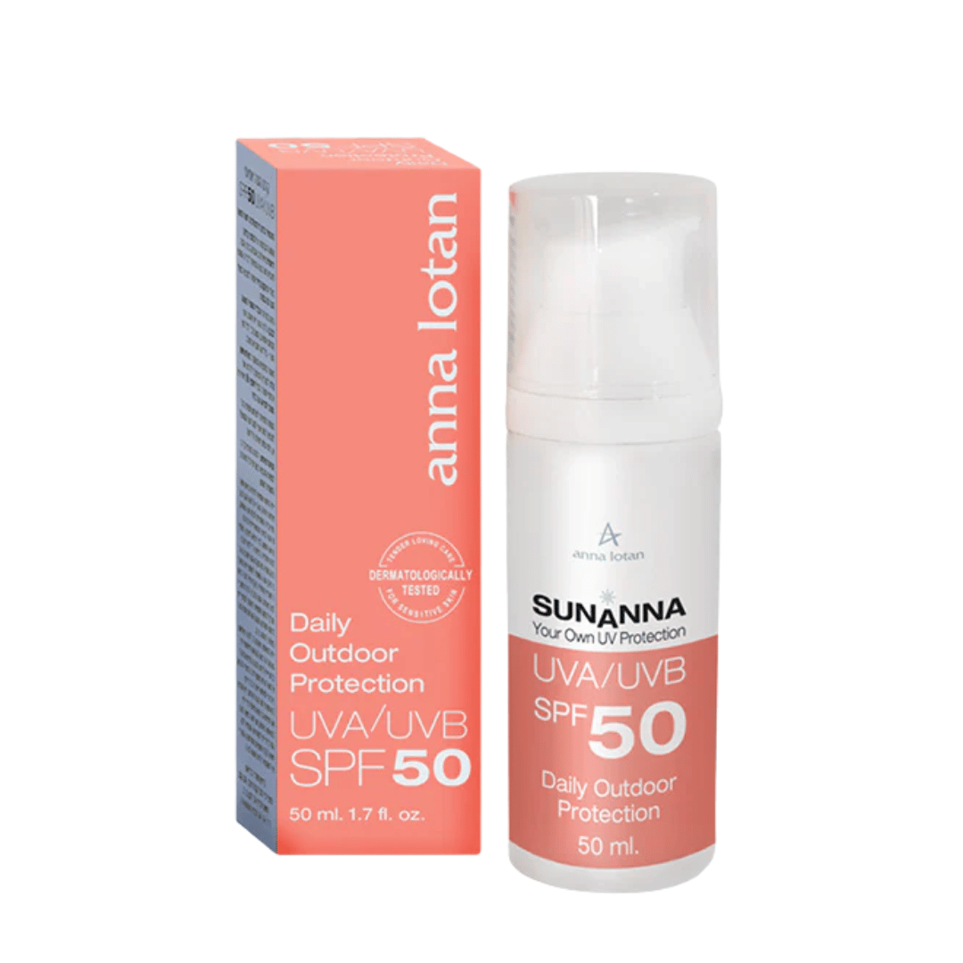 קרם הגנה יומיומי SPF 50 בגודל 50 מ"ל מסדרת סאןאנה - אנה לוטן | ANNA LOTAN