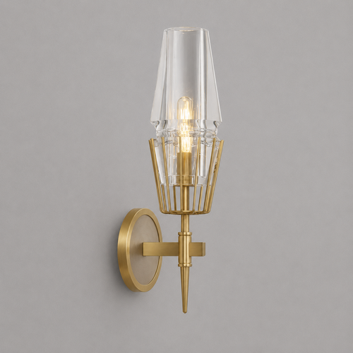 צמוד קיר - vintage brass