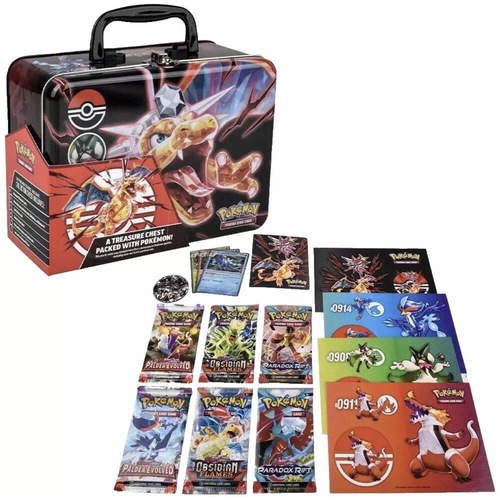 אוצר פוקימון טרזור צ’סט צ’ריזארד אקס |  Pokemon TCH Game Card Pokémon Treasure Chest Charizard ex
