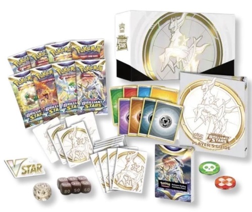 קופסת מאמן עילית Pokémon Game Card TCG Sword & Shield – Brilliant Stars | Pokémon Sword & Shield – Brilliant Stars Elite Trainer Box
