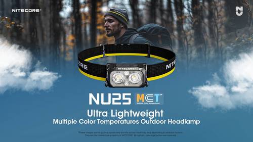 פנס ראש 400 לומנס NITECORE - NU25MCT
