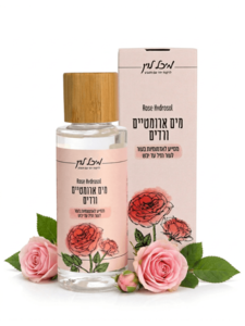 מים ארומטיים הידרוסול ורדים - לעור רגיל עד יבש | מסייע לאדמומיות בעור (100 מל