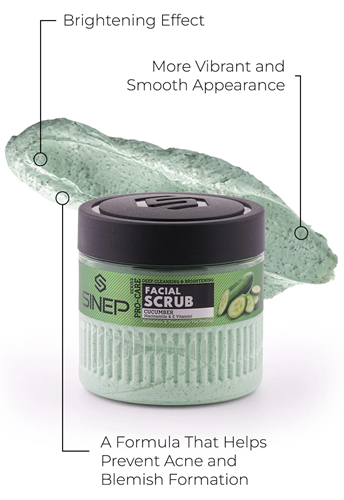 פילינג פנים לניקוי עמוק והבהרת מראה העור 400ML CUCUMBER