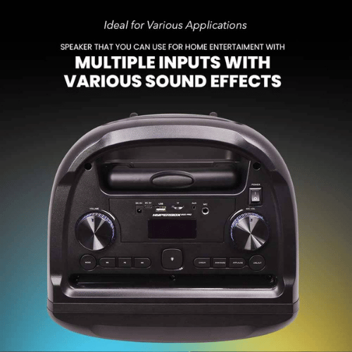 רמקול בידורית אלחוטי עם זוג מיקרופונים SonicGear HyperBox 1200 Pro