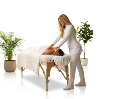 שולחן עיסוי 3 חלקים עץ 185×70 ס”מ | Medics Care MC-135