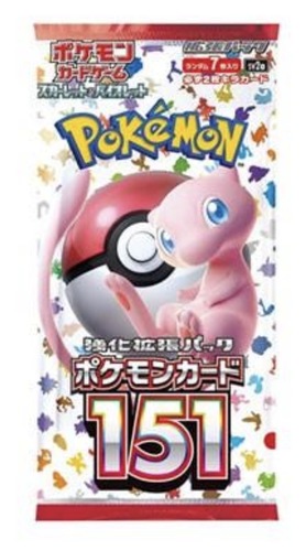 בוסטר יפני Pokémon 151 | Pokémon Game Card TCG 151 Japanese Booster Pack