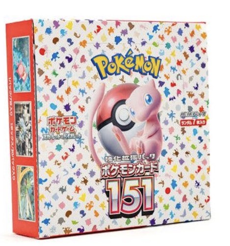 קופסת בוסטרים יפנית Pokémon Card 151 | Game Card TCG Japanese Booster Box