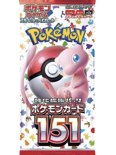 קופסת בוסטרים יפנית Pokémon Card 151 | Game Card TCG Japanese Booster Box