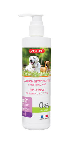 זולוקס תחליב ניקוי ללא שטיפה 250מ”ל DOG NO RINSE LOTION 