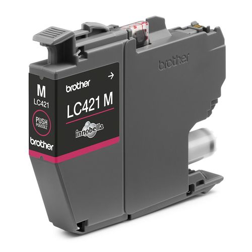 LC421M מחסנית דיו של brother מקורית – אדום (Magenta)