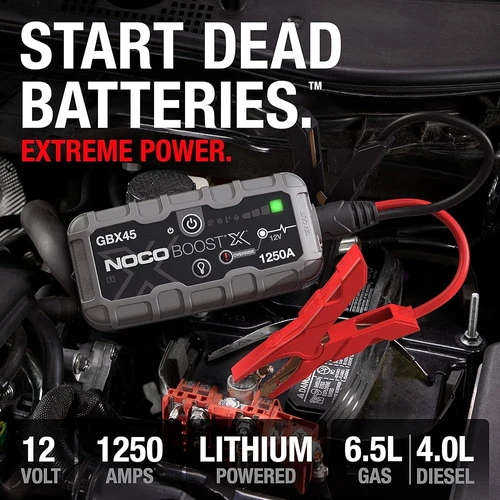 נוקו NOCO GBX45-בוסטר התנעה אלקטרוני 12V 1250A לרכבי בנזין ודיזל 2080166