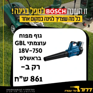 גוף מפוח עוצמתי GBL 18V-750 בראשלס