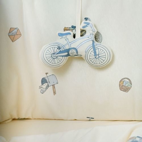 סט מצעים למיטת תינוק אופניים – Laura Swisra Blue
