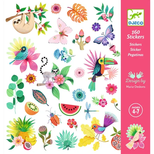 יצירה 160 מדבקות - גן עדן