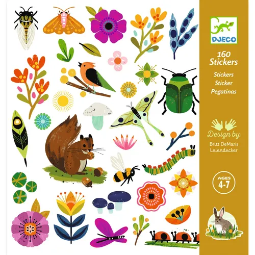יצירה 160 מדבקות - בגינה
