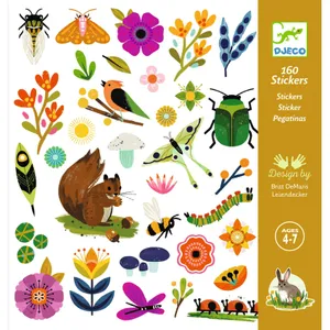 יצירה 160 מדבקות - בגינה DJECO