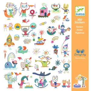 יצירה 160 מדבקות - גאזט DJECO