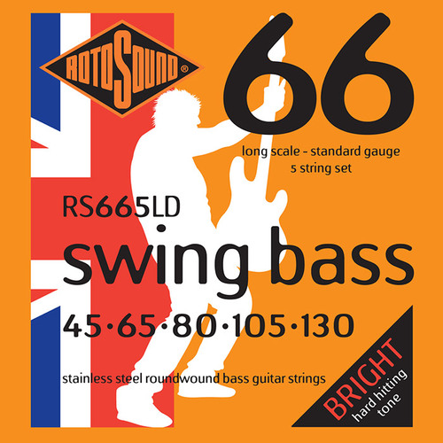 סט 5 מיתרים לבס ROTOSOUND RS665LD 0.45