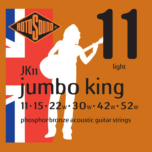 סט מיתרים 0.11 לאקוסטית ROTOSOUND JK11