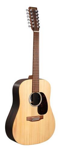 גיטרה אקוסטית 12 מיתרים מוגברת + נרתיק MARTIN DX2E 12STRING BRAZ