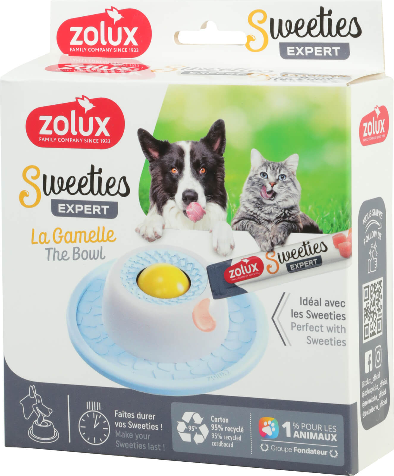 זולוקס קערת האכלה אינטראקטיבית  SWEETIES BOWL