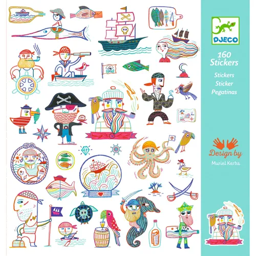 יצירה 160 מדבקות - התקפת הפיראטים
