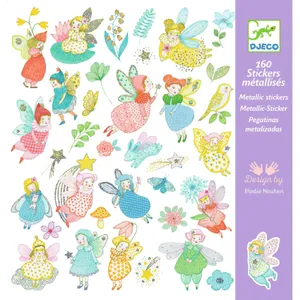 יצירה 160 מדבקות - פיות מנצנצות DJECO
