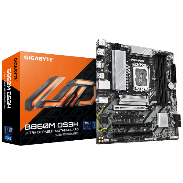 לוח אם GIGABYTE B860M DS3H 2.2 Micro-ATX DDR5 LGA1851 2.5GbE Lan