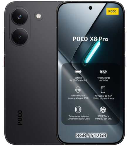 טלפון סלולרי Xiaomi Poco X8 Pro 512GB 8GB RAM 