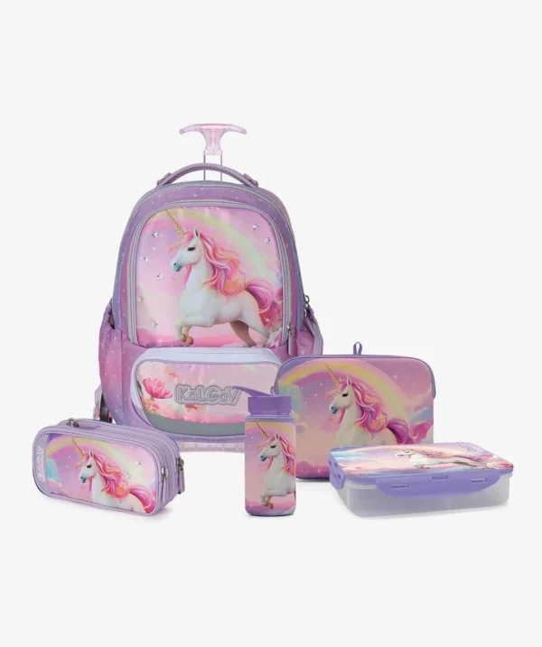 המארז המושלם קל גב TROLLEY Magical Unicorn חד קרן קסום