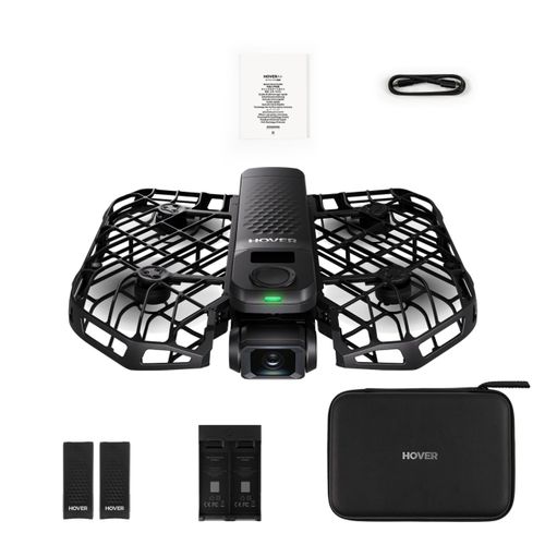 HOVERAir X1 Pro Combo – באנדל רחפן חכם לצילום אישי + 3 סוללות חכמות + תחנת טעינה + תיק אחסון