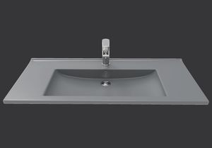 כיור סו 100x45 ס"מ -פחם מט - 