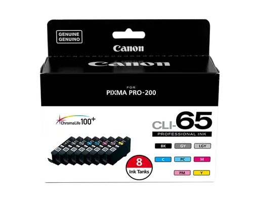 סט ראש דיו קנון Canon CLI-65 8-Color Ink Value Pack 4215C007- מקורי