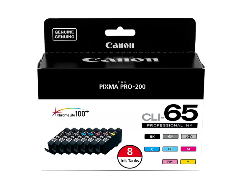 סט ראש דיו קנון Canon CLI-65 8-Color Ink Value Pack 4215C007- מקורי