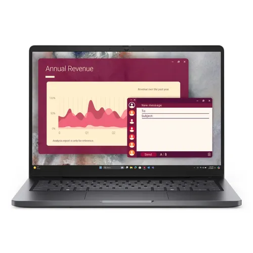 מחשב נייד Dell Pro 14 PC14250 LT-RD33-16570 – Intel Core Ultra 7 255U / 16GB RAM / 512GB SSD / Intel Graphics / 14