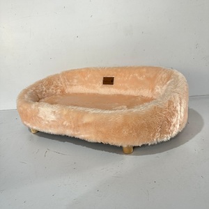ספה LOUNGE לכלב וחתול, בגוון כתום בהיר 106 ס
