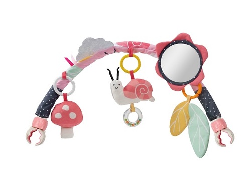 קשת פעילות לעגלה ולסלקל דגם Forest Pink – עולם של גירויים בכל טיול